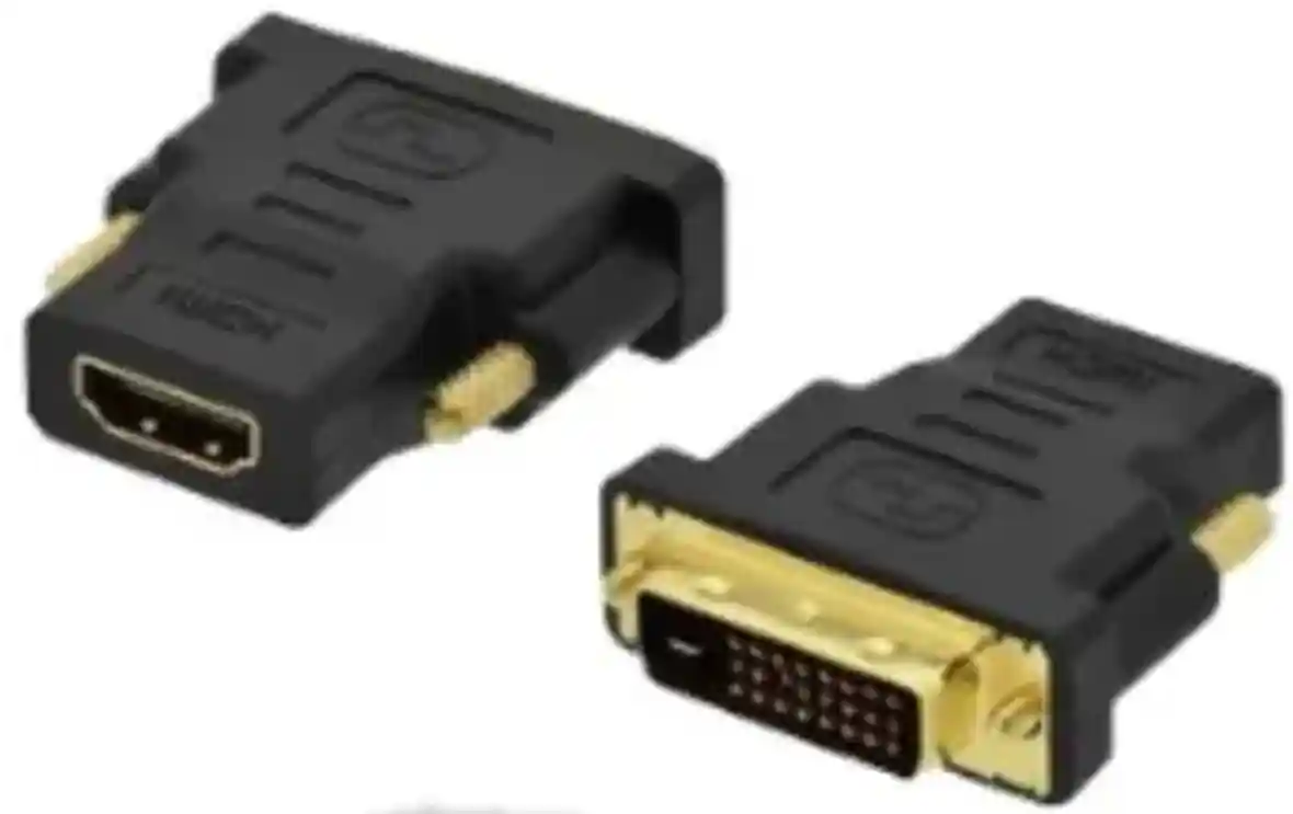 Adaptador HDMI Hembra A DVI 24+1 Macho Dual Link | Conectores Dorados Adaptador HDMI Hembra A DVI 24+1 Macho Dual Link | Conectores Dorados