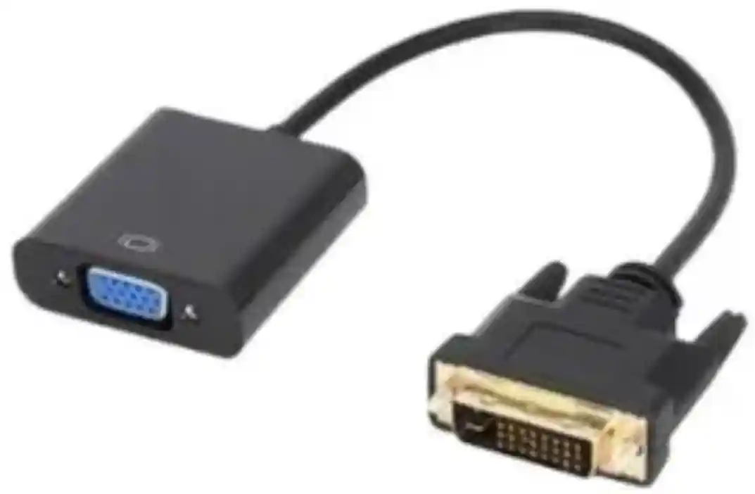 Adaptador Conversor DVI-D 24+1 Digital A VGA Analógico Con Chip Activo Adaptador Conversor DVI-D 24+1 Digital A VGA Analógico Con Chip Activo