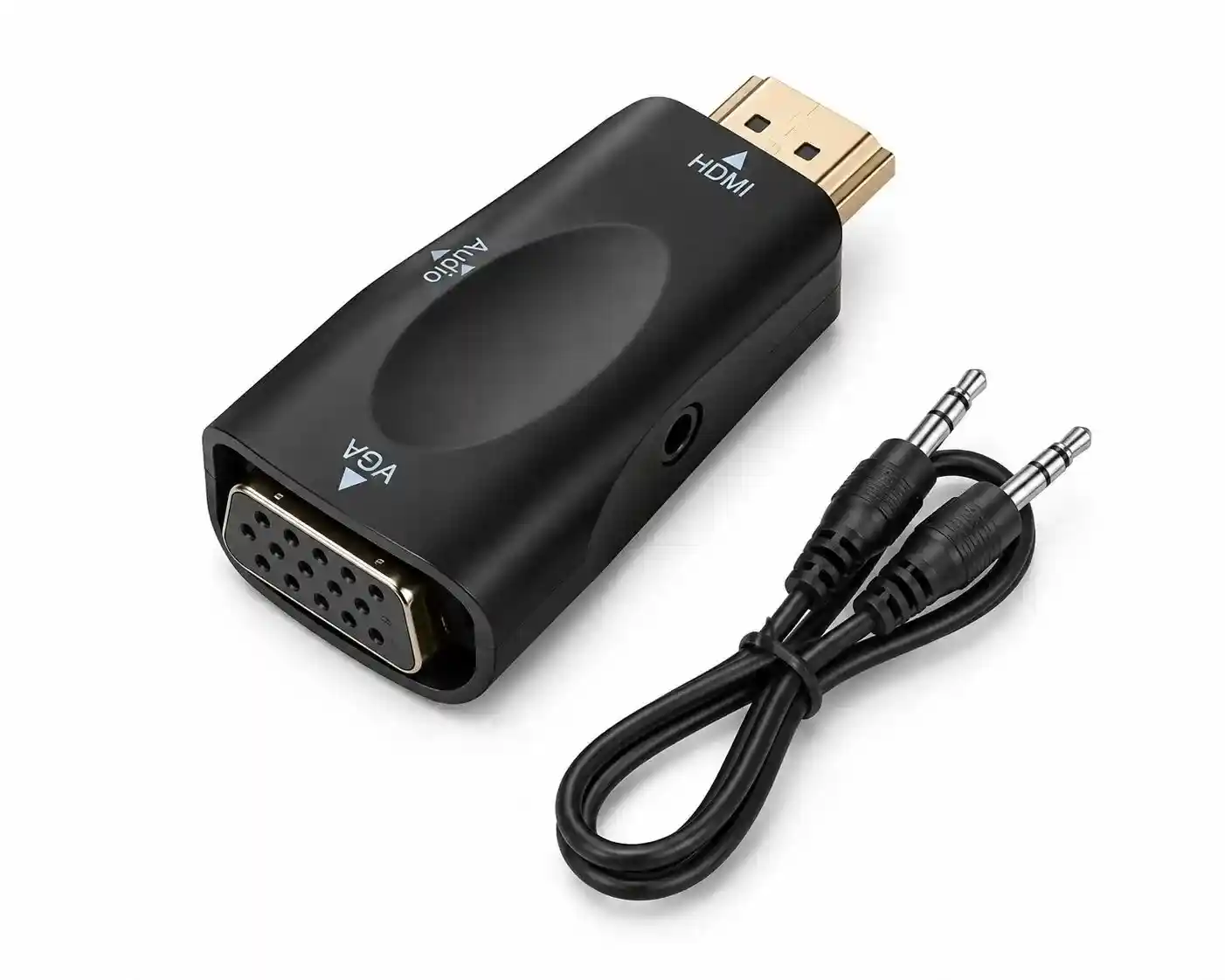 Adaptador Conversor HDMI Macho A VGA Hembra Con Audio 1080p | 09-031D Adaptador Conversor HDMI Macho A VGA Hembra Con Audio 1080p | 09-031D