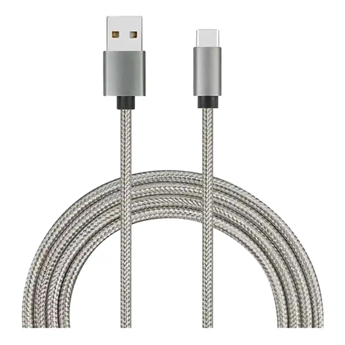CABLE TIPO C A USB 3,0 ALTA VELOCIDAD 2,00 MTS (MALLADO TERMINALES METALICAS) USB018 CABLE TIPO C A USB 3,0 ALTA VELOCIDAD 2,00 MTS (MALLADO TERMINALES METALICAS) USB018