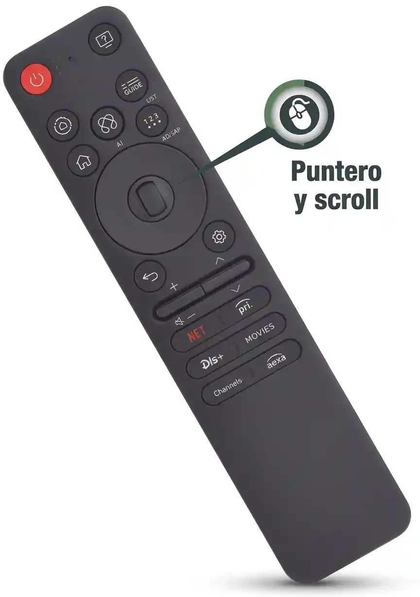 Control remoto Bluetooth por Voz y Puntero TV Led Smart 318 LG Control remoto Bluetooth por Voz y Puntero TV Led Smart 318 LG
