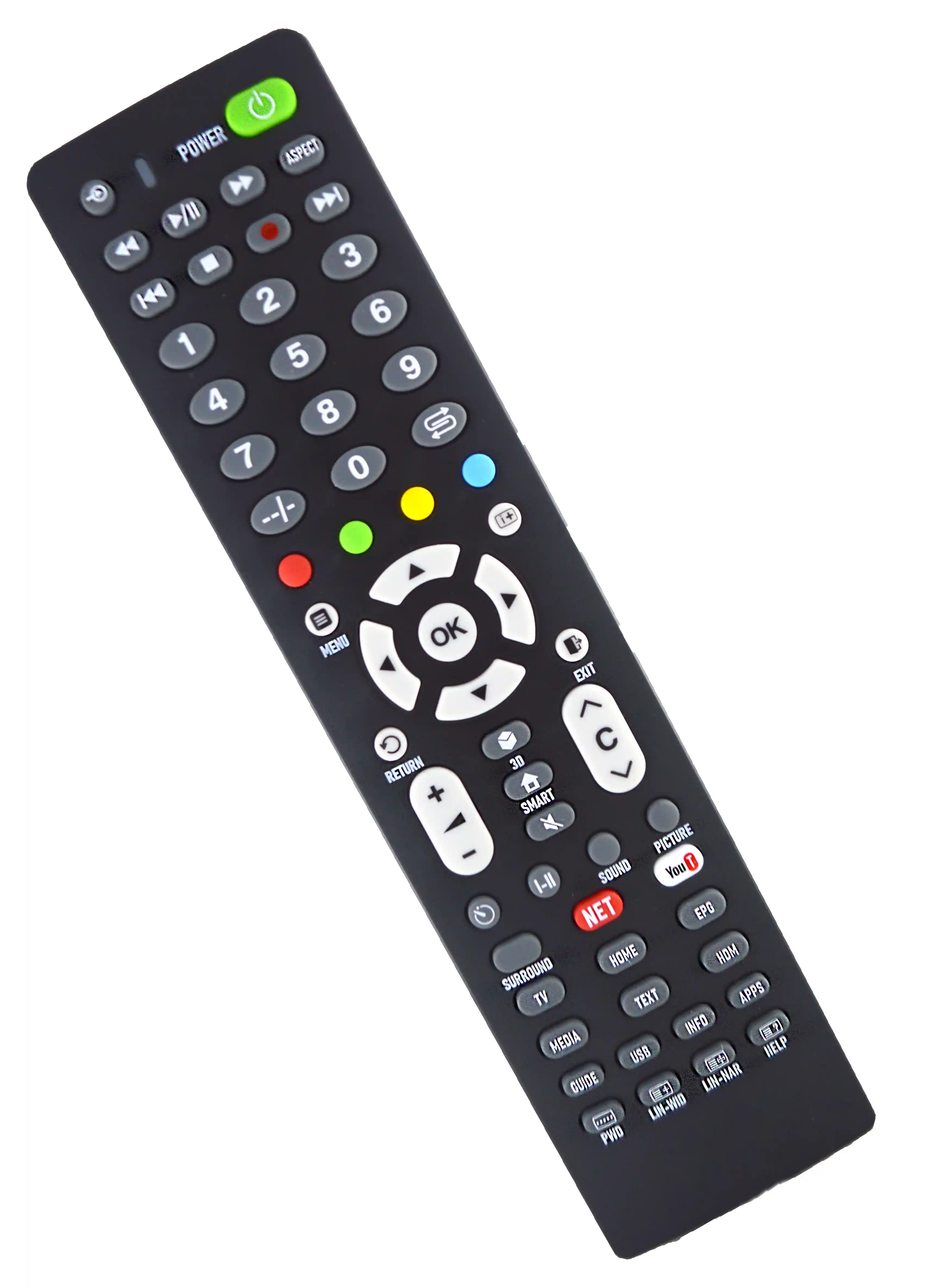 Control remoto Universal Con Teclas Smart Tv UNISMART