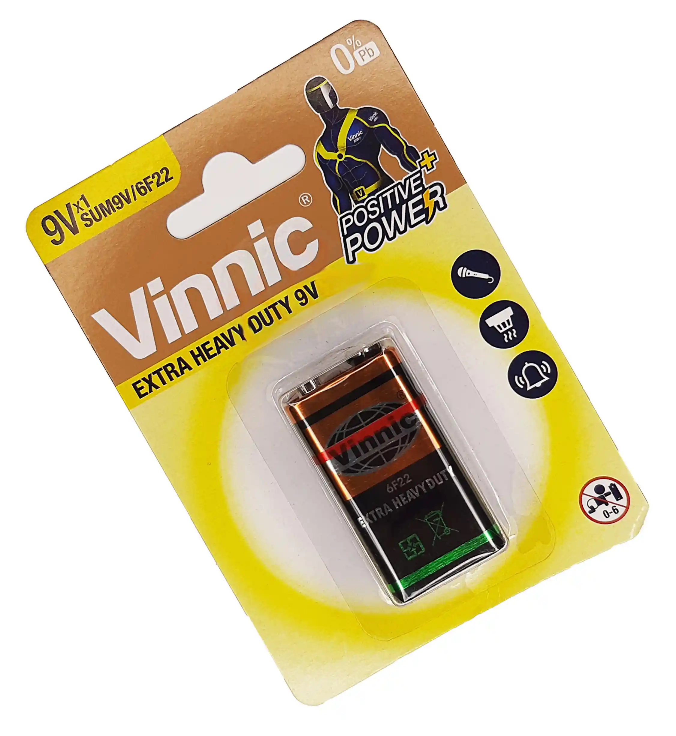Bateria 9V Carbon V9VC Bateria 9V Carbon V9VC