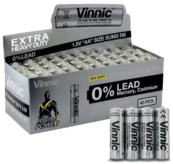 Pack Pilas AA Carbon VAAC Bulk Pack Pilas AA Carbon VAAC Bulk