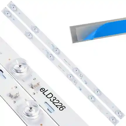 Kit 2 Tiras LED Backlight TV eLD3226 - 505mm 3V Kit 2 Tiras LED Backlight TV eLD3226 - 505mm 3V