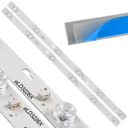 Kit 2 Tiras LED Backlight TV eLD3226X - 505mm 6V Kit 2 Tiras LED Backlight TV eLD3226X - 505mm 6V