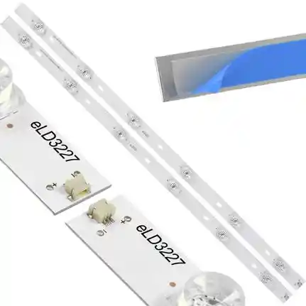 Kit 2 Tiras LED Backlight TV eLD3227 - 551mm 3V Kit 2 Tiras LED Backlight TV eLD3227 - 551mm 3V