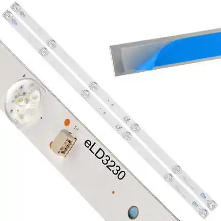 Kit 2 Tiras LED Backlight TV eLD3230 - 560mm 6V Kit 2 Tiras LED Backlight TV eLD3230 - 560mm 6V