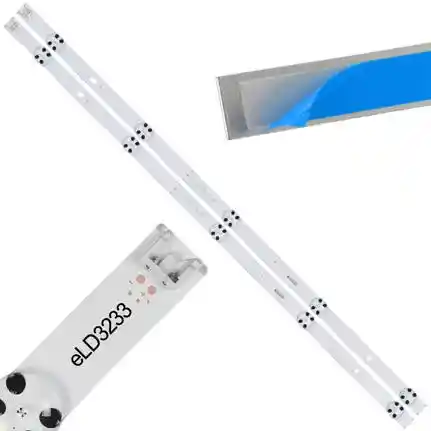 Kit 2 Tiras LED Backlight TV eLD3233 - 590mm 3V Kit 2 Tiras LED Backlight TV eLD3233 - 590mm 3V