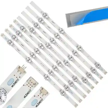 Kit 8 Tiras LED Backlight TV eLD4017 - 415mm/420mm 6V Kit 8 Tiras LED Backlight TV eLD4017 - 415mm/420mm 6V
