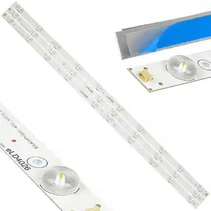 Kit 3 Tiras LED Backlight TV eLD4026 - 766mm 3V Kit 3 Tiras LED Backlight TV eLD4026 - 766mm 3V