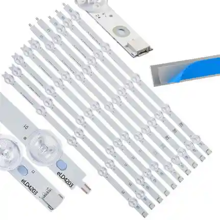 Kit 10 Tiras LED Backlight TV eLD4203 - 412mm/418mm/397mm/433mm 3V Kit 10 Tiras LED Backlight TV eLD4203 - 412mm/418mm/397mm/433mm 3V