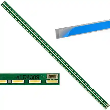 Kit 2 Tiras LED Backlight TV eLD4309 - 468mm 3V Kit 2 Tiras LED Backlight TV eLD4309 - 468mm 3V