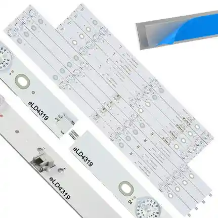 Kit 8 Tiras LED Backlight TV eLD4319 - 337mm/463mm 3V Kit 8 Tiras LED Backlight TV eLD4319 - 337mm/463mm 3V