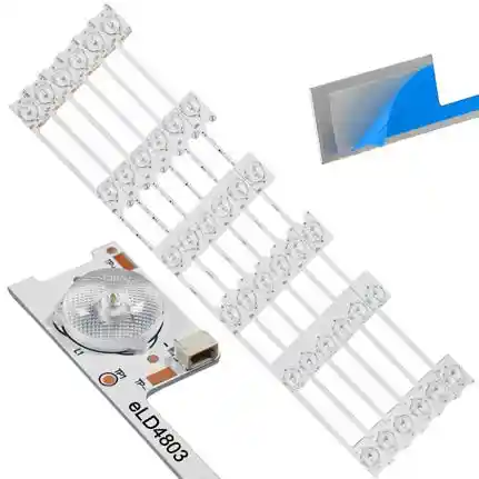 Kit 6 Tiras LED Backlight TV eLD4803 - 442mm 6V Kit 6 Tiras LED Backlight TV eLD4803 - 442mm 6V