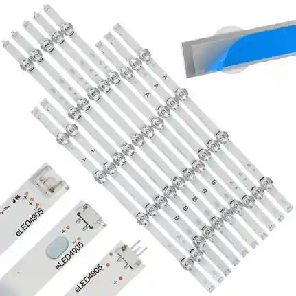 Kit 10 Tiras LED Backlight TV eLD4905 - 457mm/568mm 6V Kit 10 Tiras LED Backlight TV eLD4905 - 457mm/568mm 6V