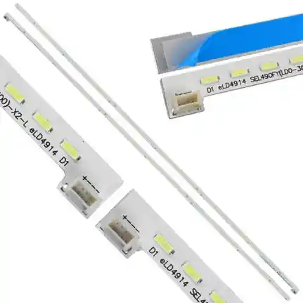 Kit 2 Tiras LED Backlight TV eLD4914 - 540mm 3V Kit 2 Tiras LED Backlight TV eLD4914 - 540mm 3V