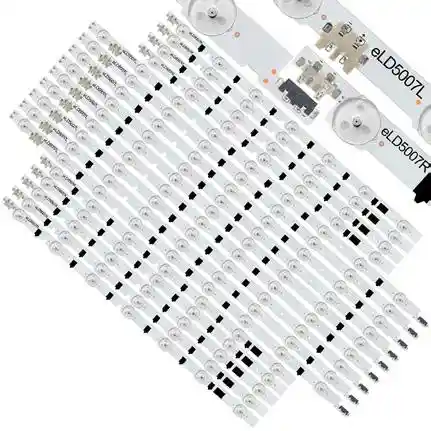 Kit 18 Tiras LED Backlight TV eLD5007 - 435mm/605mm 3V Kit 18 Tiras LED Backlight TV eLD5007 - 435mm/605mm 3V