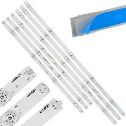 Kit 6 Tiras LED Backlight TV eLD5021 - 526mm/420mm 3V Kit 6 Tiras LED Backlight TV eLD5021 - 526mm/420mm 3V