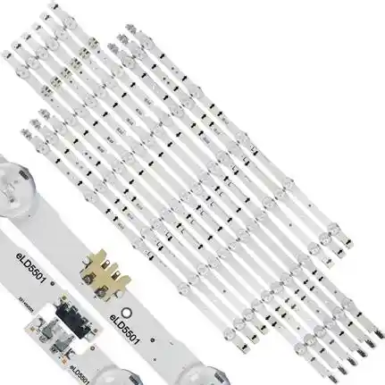 Kit 12 Tiras LED Backlight TV eLD5501 - 705mm/475mm 3V Kit 12 Tiras LED Backlight TV eLD5501 - 705mm/475mm 3V