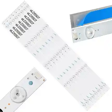 Kit 8 Tiras LED Backlight TV eLD5507 - 570mm 3V Kit 8 Tiras LED Backlight TV eLD5507 - 570mm 3V