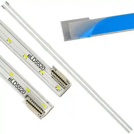 Kit 2 Tiras LED Backlight TV eLD5520 - 601mm 6V Kit 2 Tiras LED Backlight TV eLD5520 - 601mm 6V