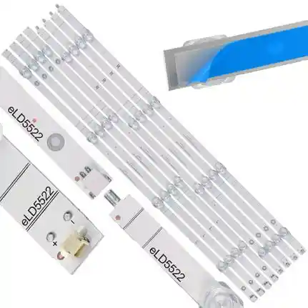 Kit 8 Tiras LED Backlight TV eLD5522 - 536mm/520mm 3V Kit 8 Tiras LED Backlight TV eLD5522 - 536mm/520mm 3V