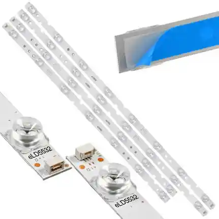 Kit 4 Tiras LED Backlight TV eLD5532 - 544mm/470mm 6V Kit 4 Tiras LED Backlight TV eLD5532 - 544mm/470mm 6V