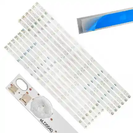 Kit 12 Tiras LED Backlight TV eLD5540 - 511mm/596mm 3V Kit 12 Tiras LED Backlight TV eLD5540 - 511mm/596mm 3V
