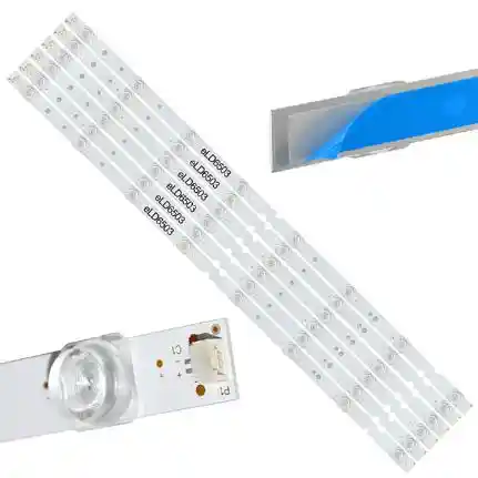 Kit 6 Tiras LED Backlight TV eLD6503 - 615mm 6V Kit 6 Tiras LED Backlight TV eLD6503 - 615mm 6V