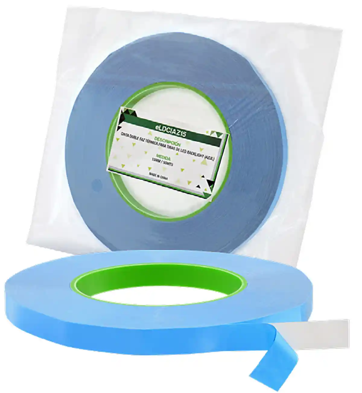 Cinta Bifaz Térmica para Pegado y Disipación de Tiras LED Backlight TV 15MM X 50MT
