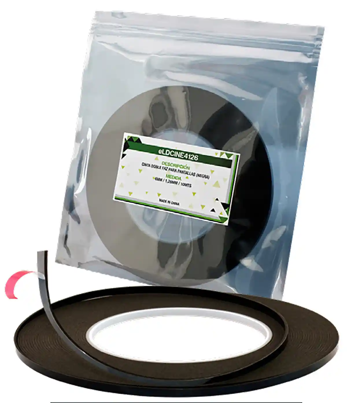 Cinta Bifaz de Alta Adherencia para Pantallas y Displays de TV 4MM X 1,26MM X 10MT