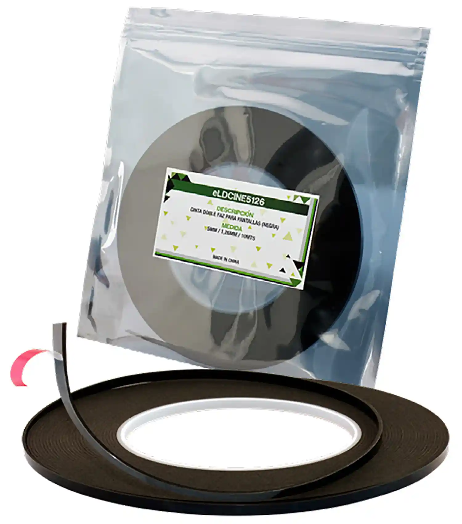 Cinta Bifaz de Alta Adherencia para Pantallas y Displays de TV 5MM X 1,26MM X 10MT