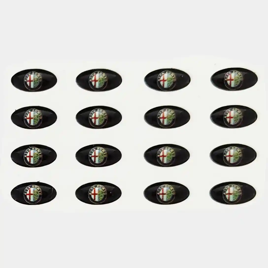 Logo ovalado llave navaja 16mm x 9mm Alfa Romeo Logo ovalado llave navaja 16mm x 9mm Alfa Romeo