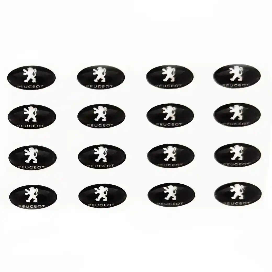 Logo ovalado llave navaja 16mm x 9mm Peugeot Logo ovalado llave navaja 16mm x 9mm Peugeot