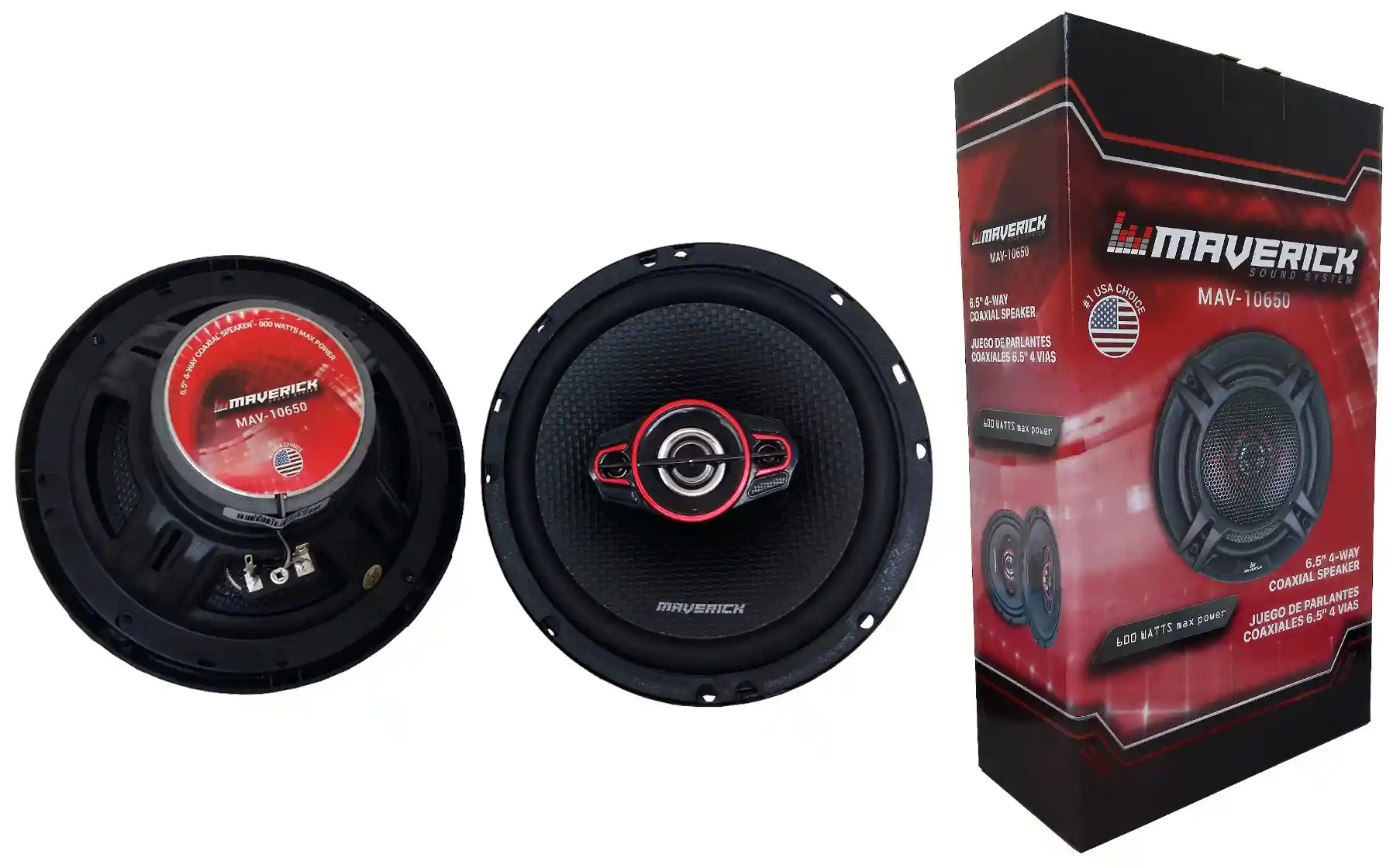 Parlantes Auto Maverick 6,5 Pulgadas 60w Triaxial MV10650 Parlantes Auto Maverick 6,5 Pulgadas 60w Triaxial MV10650